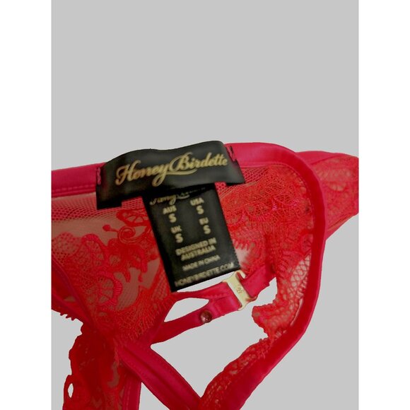 Honey Birdette Gabrielle Thong Pink - Picture 4 of 4